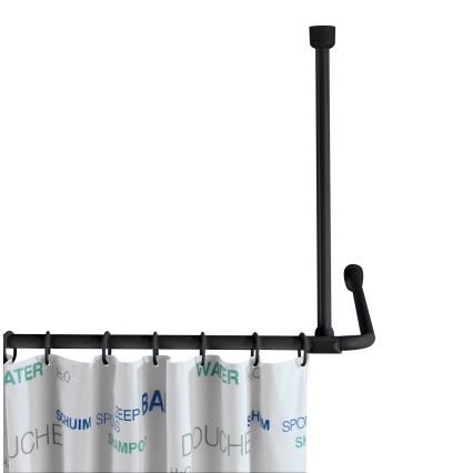 WENKO 23566100 - Soporte de techo UNIVERSAL 57 cm negro