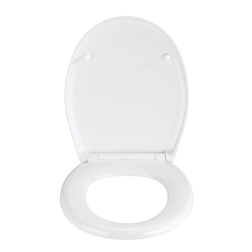 WENKO 23571100-WC Asiento para inodoro 300/350 KG 44,5x37 cm multicolor/plateado