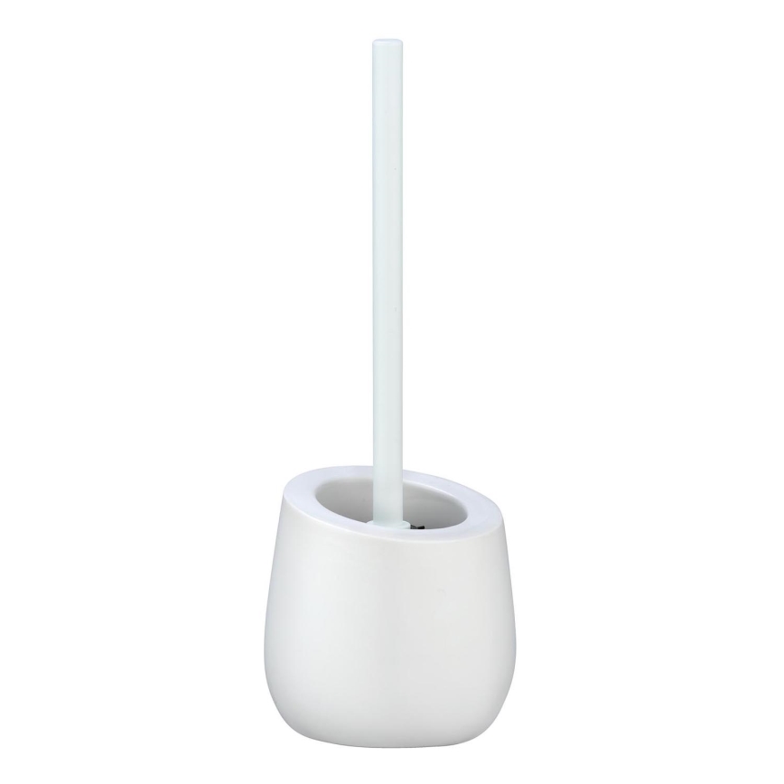 WENKO 23646100 - Cepillo para inodoro BADI 13,5x38 cm blanco