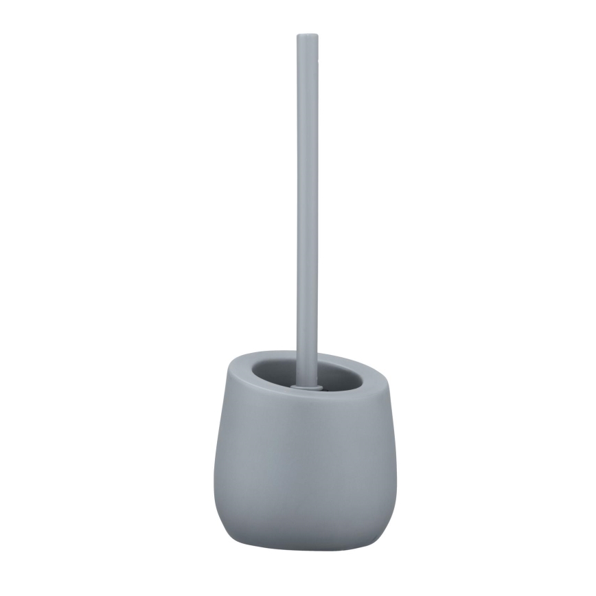 WENKO 23650100 - Escobilla para WC BADI 13,5x38 cm gris