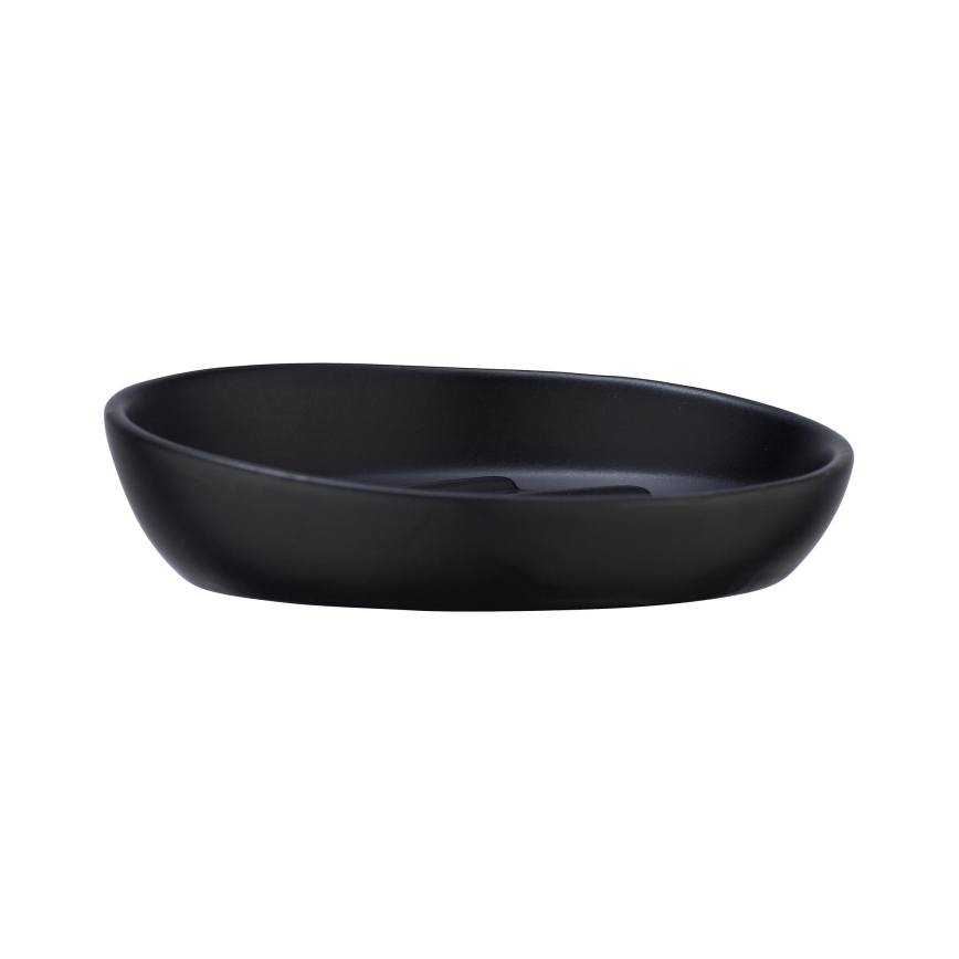 WENKO 23653100 - Jabonera BADI 11,5 x 3 cm negra