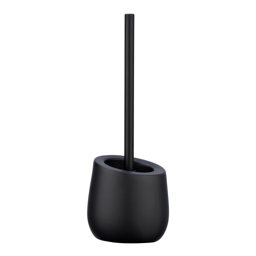 WENKO 23654800 - Cepillo para inodoro BADI 13,5x38 cm negro