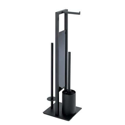 WENKO 23708100 - Cepillo de inodoro RIVALTA 18x70 cm negro