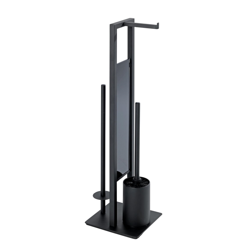 WENKO 23708100 - Cepillo de inodoro RIVALTA 18x70 cm negro