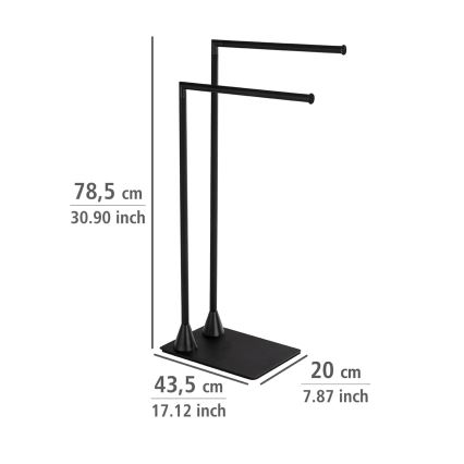 WENKO 23711100 - Toallero de pie HELLA 41x79 cm negro
