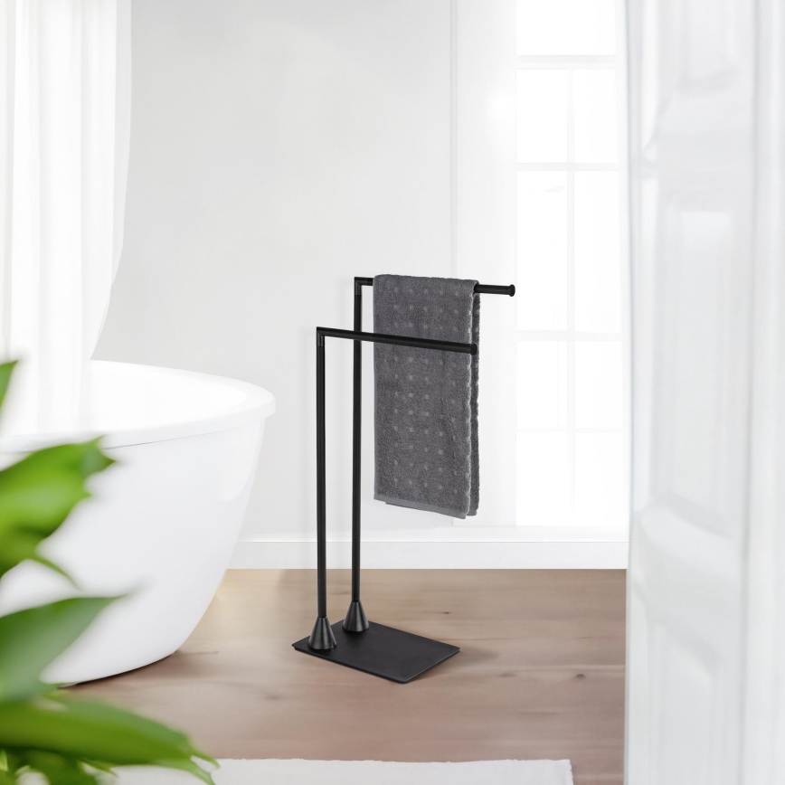 WENKO 23711100 - Toallero de pie HELLA 41x79 cm negro