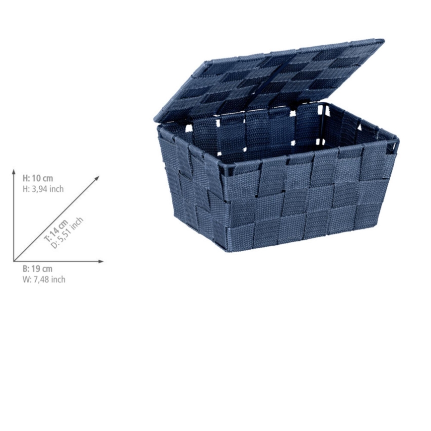 WENKO 23786100 - Cesta ADRIA 19x14 cm azul