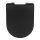 WENKO 23827100-WC asiento para inodoro SEDILO 45,2x36,2 cm negro/plateado