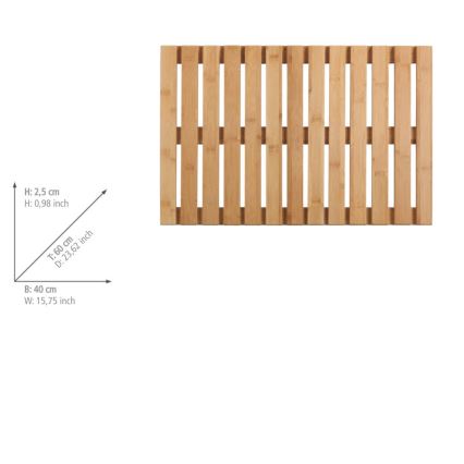 WENKO 23838100 – Alfombra 40x60 cm marrón