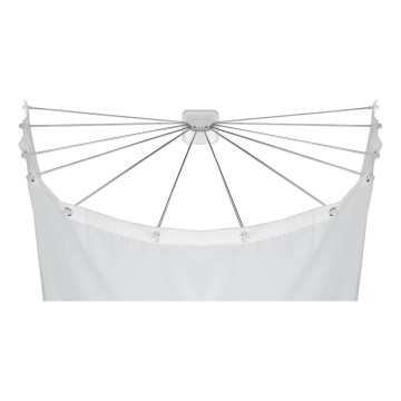 WENKO 23863100 - Soporte de ducha 96x72 cm acero inoxidable/blanco
