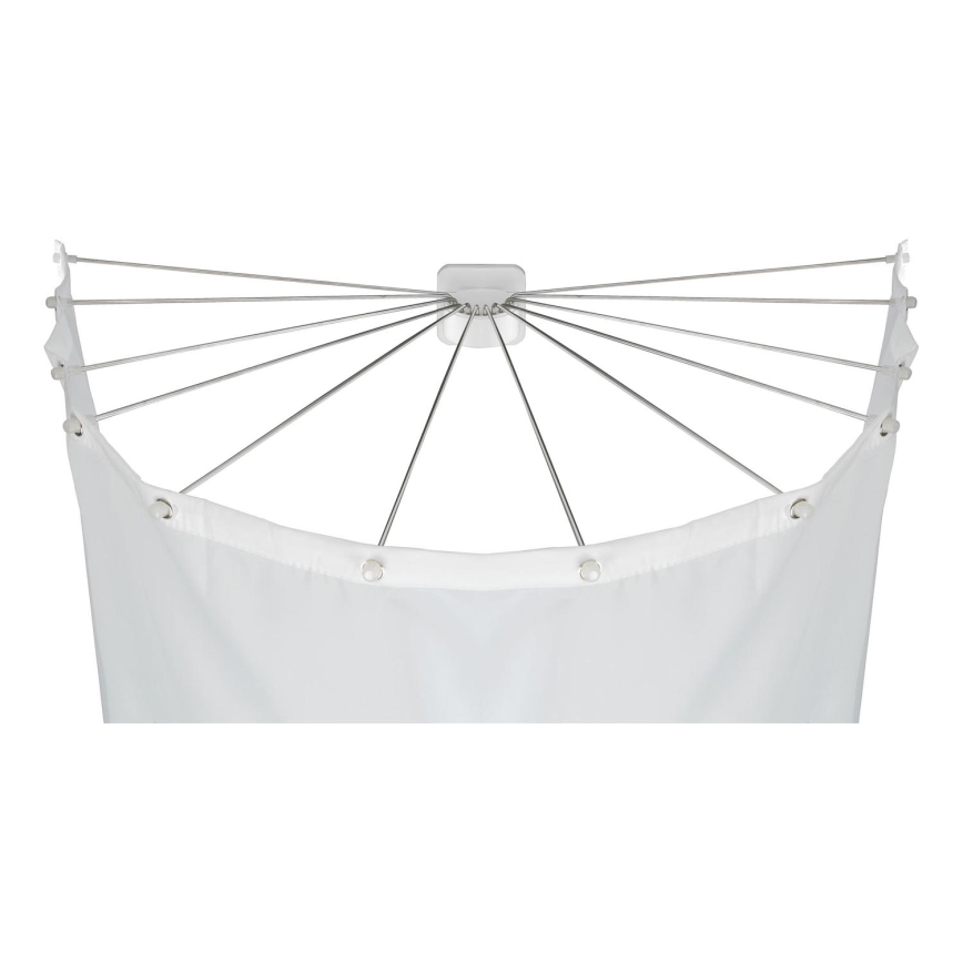 WENKO 23863100 - Soporte de ducha 96x72 cm acero inoxidable/blanco