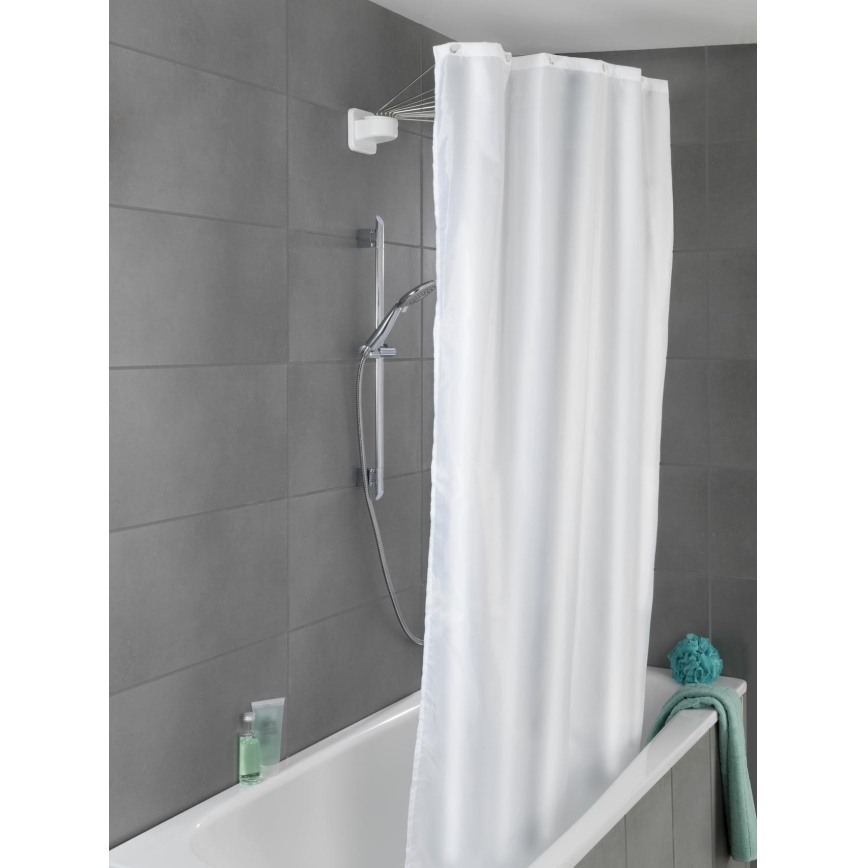 WENKO 23863100 - Soporte de ducha 96x72 cm acero inoxidable/blanco