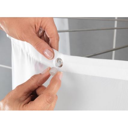 WENKO 23863100 - Soporte de ducha 96x72 cm acero inoxidable/blanco