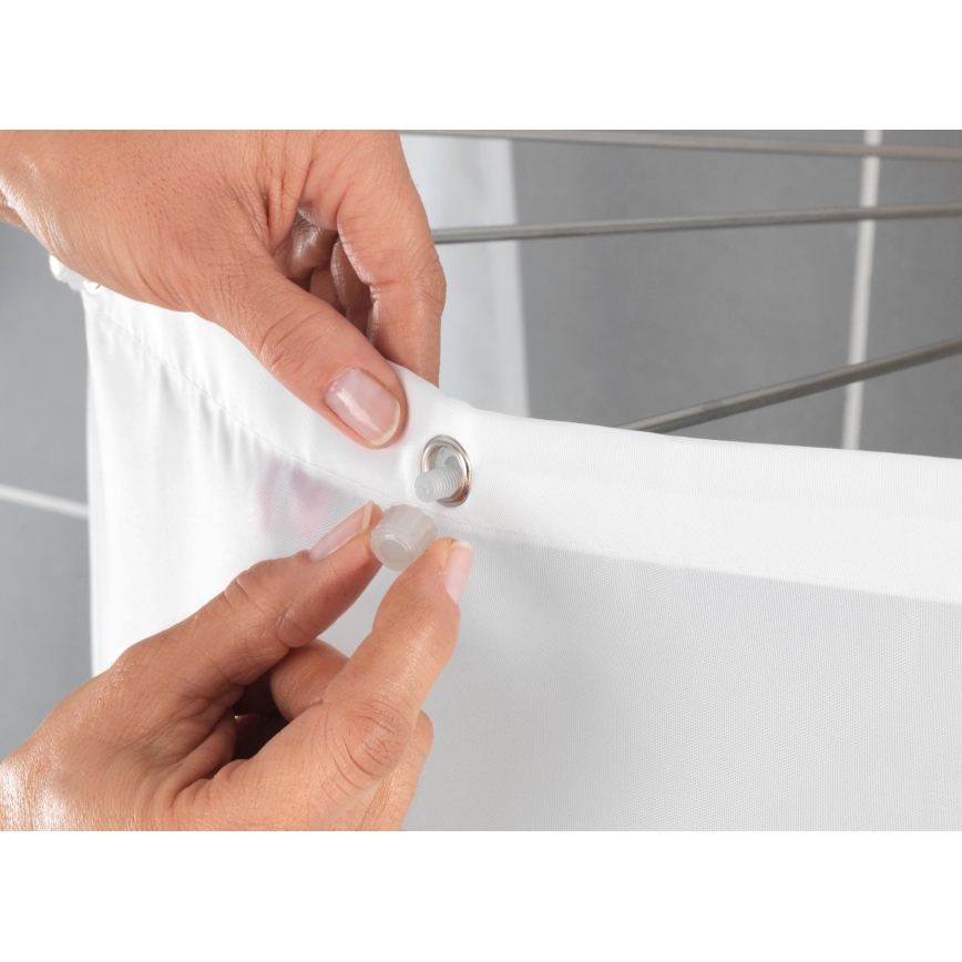 WENKO 23863100 - Soporte de ducha 96x72 cm acero inoxidable/blanco