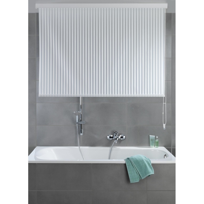 WENKO 23864100 - Estor enrollable para ducha 132x240 cm blanco