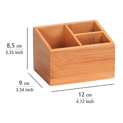 WENKO 23916100 - Organizador TERRA 12 x 9 cm marrón