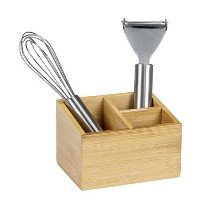 WENKO 23916100 - Organizador TERRA 12 x 9 cm marrón