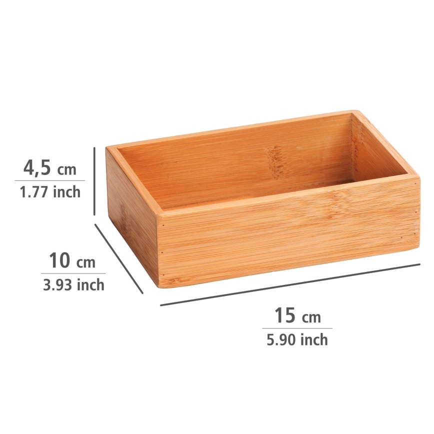 WENKO 23918100 - Bandeja TERRA 15x10 cm marrón