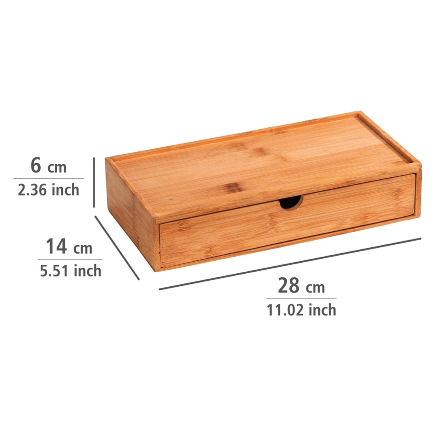 WENKO 23921100 - Caja TERRA 28 x 14 cm marrón