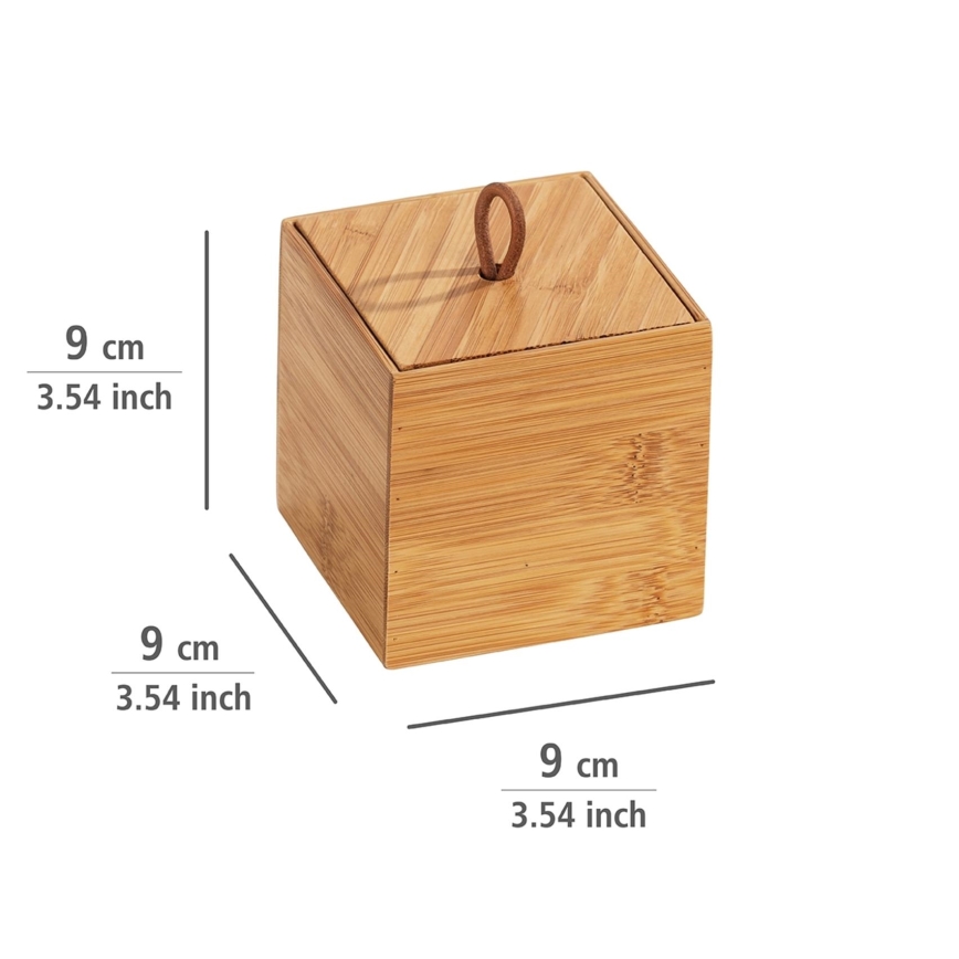 WENKO 23922100 - Caja TERRA 9x9 cm marrón