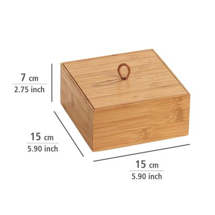 WENKO 23923100 - Caja TERRA 15x7 cm marrón