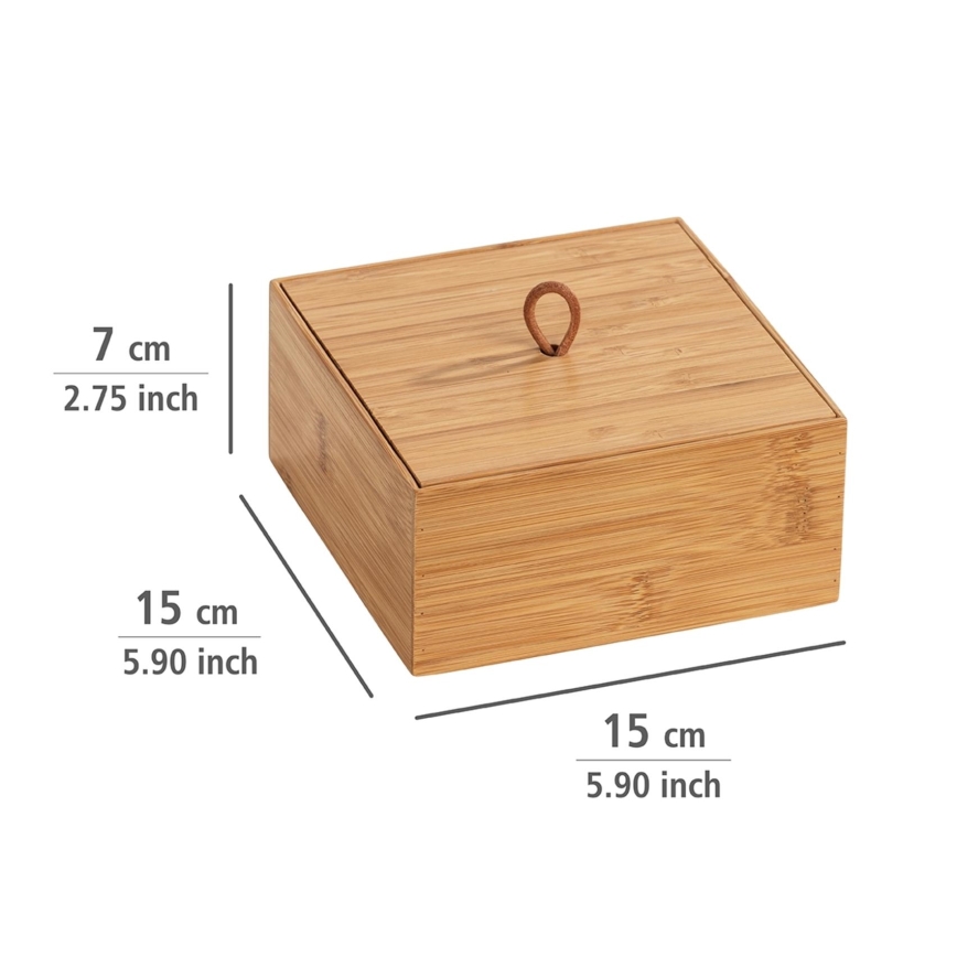 WENKO 23923100 - Caja TERRA 15x7 cm marrón