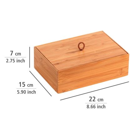 WENKO 23924800 - Caja TERRA 22x15 cm marrón