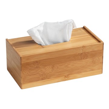 WENKO 23925100 - Dispensador de pañuelos TERRA 25x13 cm marrón