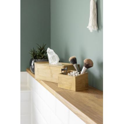 WENKO 23925100 - Dispensador de pañuelos TERRA 25x13 cm marrón
