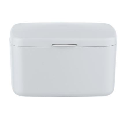WENKO 23960100 - Caja BARCELONA 19,5x16 cm blanco/cromo brillante