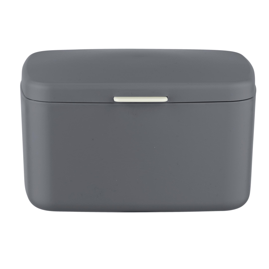 WENKO 23981100 - Caja BARCELONA 19,5x16 cm antracita/cromado brillante