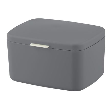 WENKO 23981100 - Caja BARCELONA 19,5x16 cm antracita/cromado brillante