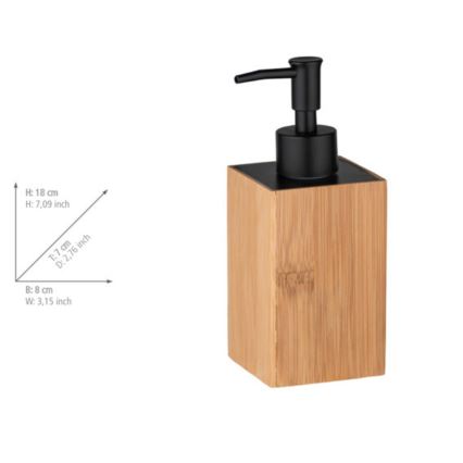 WENKO 23984100 - Dispensador de jabón PADUA 210 ml marrón/negro