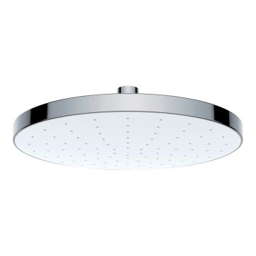 WENKO 24000100-Cabezal de ducha Limpieza automática 22,5x22,5 cm cromo brillante/blanco