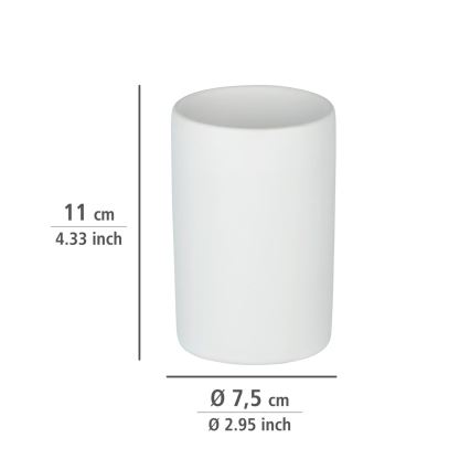 WENKO 24010100 - Vaso POLARIS 7x11 cm blanco