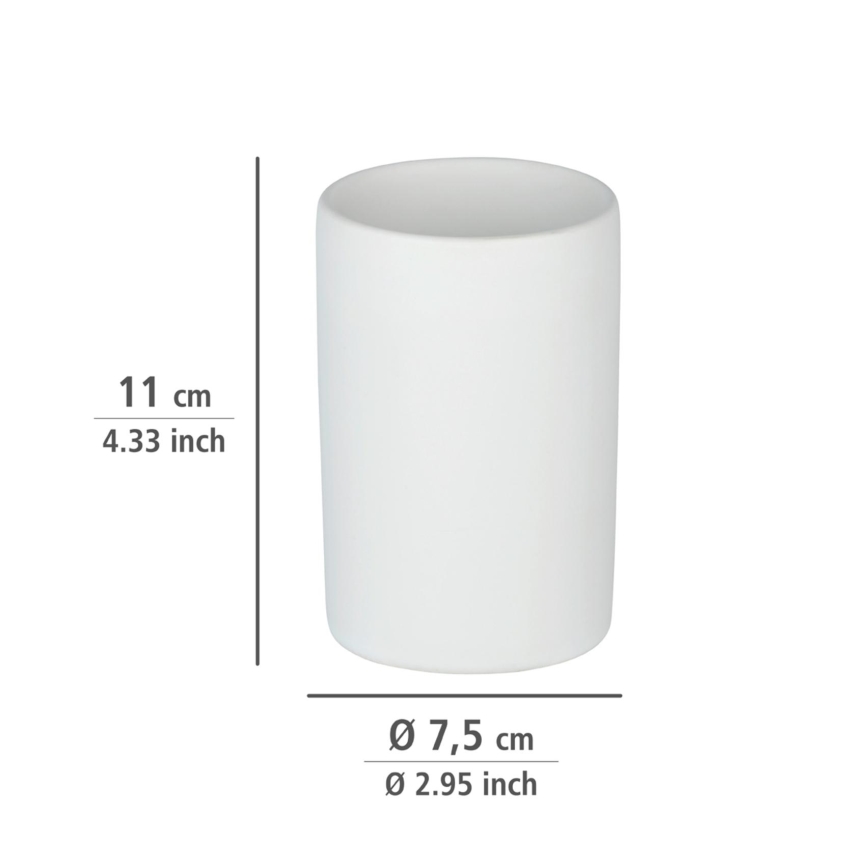 WENKO 24010100 - Vaso POLARIS 7x11 cm blanco