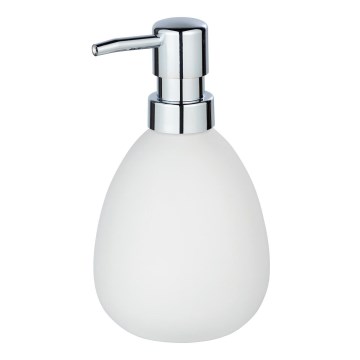 WENKO 24011100 - Dispensador de jabón POLARIS de 390 ml, blanco