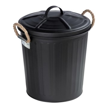 WENKO 24022100 - Cesto GARA 24 x 28,5 cm negro
