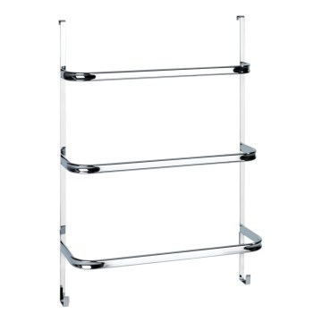 WENKO 24025100 - Soporte para toallas IRPINIA 54,5 x 77,5 cm cromo brillante