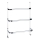 WENKO 24025100 - Soporte para toallas IRPINIA 54,5 x 77,5 cm cromo brillante