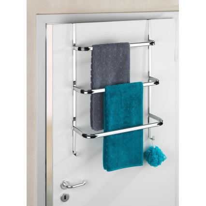 WENKO 24025100 - Soporte para toallas IRPINIA 54,5 x 77,5 cm cromo brillante