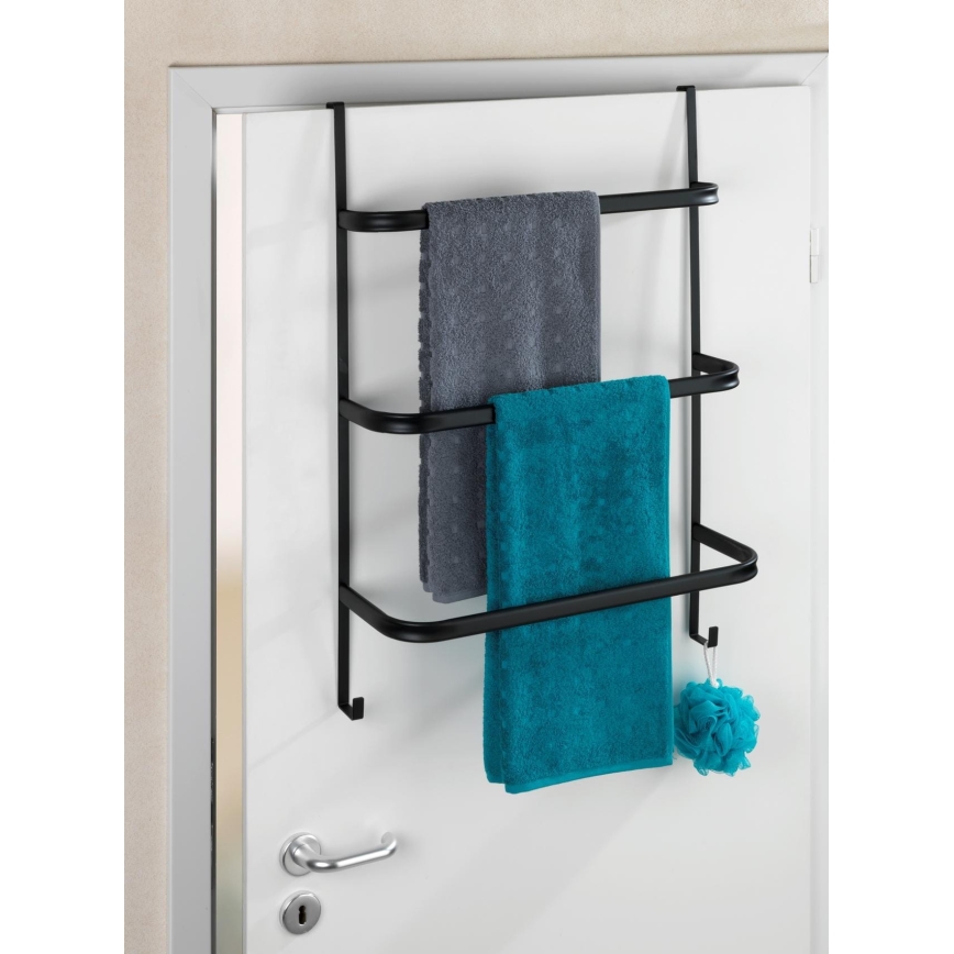 WENKO 24026100 - Toallero IRPINIA 54,5 x 77,5 cm negro