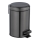 WENKO 24035100 - Papelera LEMAN 17 x 25 cm acero inoxidable/negro