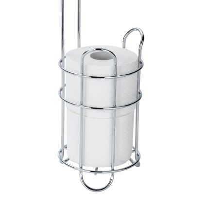 WENKO 24074800 - Soporte para papel higiénico 16x59 cm cromo brillante