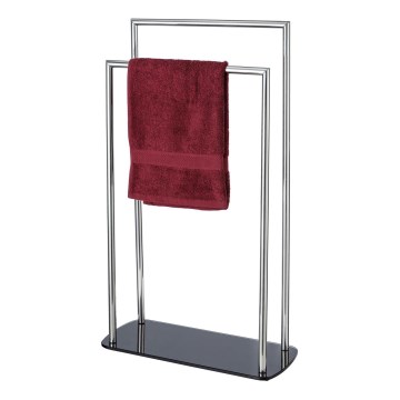 WENKO 24076800 - Toallero RAVINA 48x80 cm acero inoxidable/plateado/negro