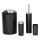 WENKO 24078800 - Set CALVO 6,5x13 cm negro/cromo brillante