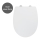 WENKO 24080800-WC Asiento para WC TAVOLA 36,5x45 cm blanco/brillo. cromo