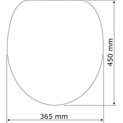 WENKO 24080800-WC Asiento para WC TAVOLA 36,5x45 cm blanco/brillo. cromo
