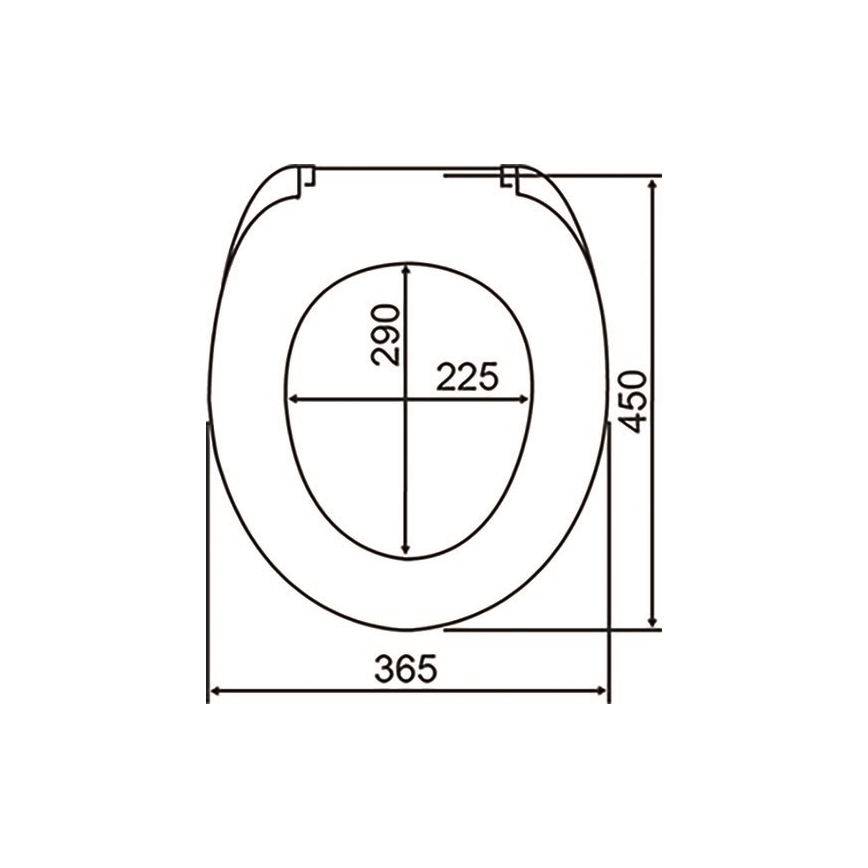 WENKO 24082800 - Asiento de inodoro DROPLETS 45x38,8 cm azul/blanco