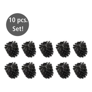 WENKO 24090800 - Cabezal para WC 8 x 9,3 cm, negro